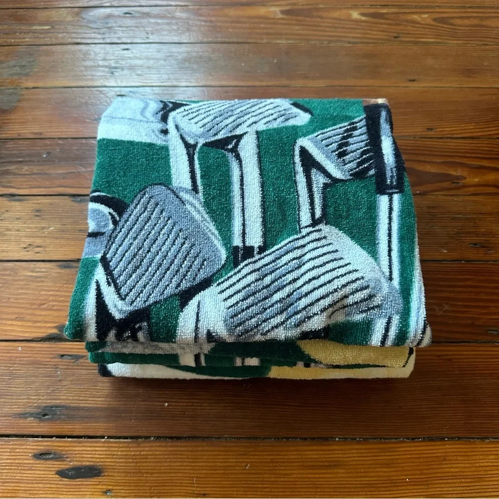 Vintage 90s Hilasal 19th Hole golf towels set of 2